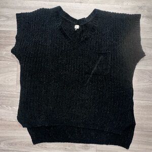 POL Charcoal Knit Vest